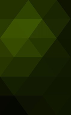 Üçgenler ve degrade origami tarzı oluşur koyu yeşil köşeli tasarım deseni.