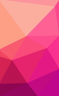 Üçgenler ve degrade origami tarzı oluşur çok renkli pembe, sarı poligonal tasarım deseni.