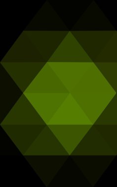 Üçgenler ve degrade origami tarzı oluşur koyu yeşil köşeli tasarım deseni.