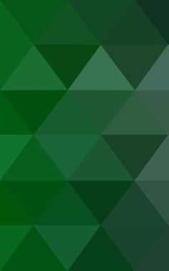 Üçgenler ve degrade origami tarzı oluşur koyu yeşil köşeli tasarım deseni.