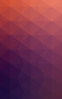 Üçgenler ve degrade origami tarzı oluşur çok renkli koyu pembe, kırmızı, turuncu poligonal tasarım deseni.