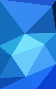 Üçgenler ve degrade origami tarzı oluşur mavi köşeli tasarım deseni.