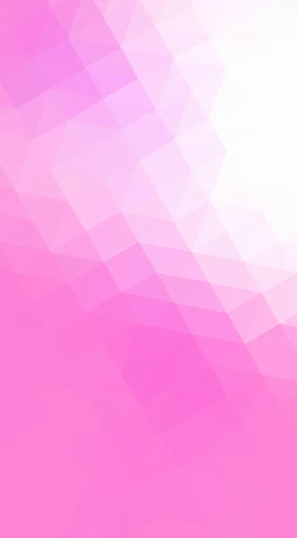 Ilustración de diseño poligonal rosa, que consiste en triángulos y gradiente en estilo origami . —  Fotos de Stock
