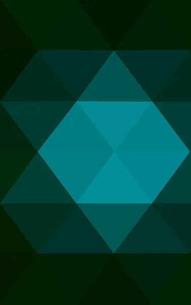 Темно-зелений багатокутний візерунок дизайну, який складається з трикутників і градієнта в стилі орігамі . — стокове фото