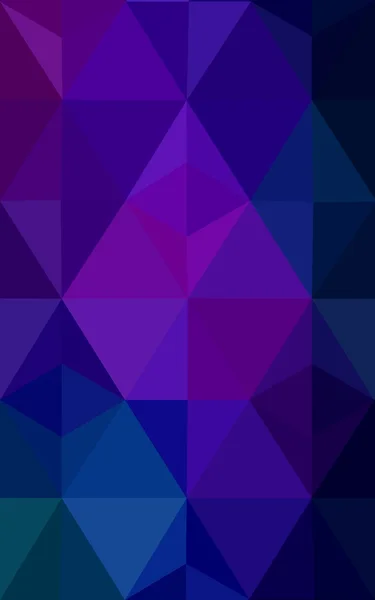 Multicolor ciemny różowy, niebieski wielokątne wzór, który składa się z trójkątów i gradientu w stylu origami. — Zdjęcie stockowe