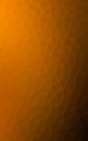 Темно-оранжевий багатокутний візерунок дизайну, який складається з трикутників і градієнта в стилі орігамі . — стокове фото