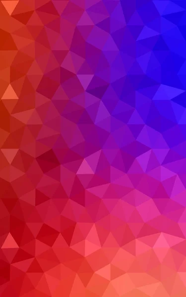 Vícebarevná modrá, červená polygonální návrhový vzor, který se skládají z trojúhelníků a gradient v origami stylu. — Stock fotografie