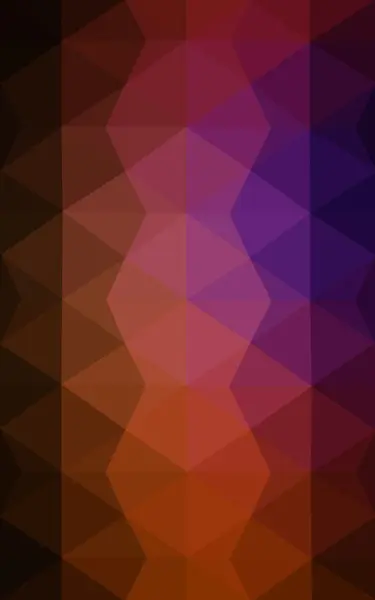 Multicolor mörk rosa, rött, orange polygonal designmönster, som består av trianglar och lutningen i origami stil. — Stockfoto