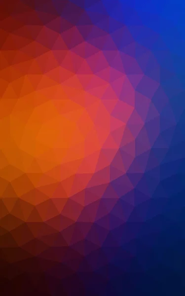 Multicolor blue, red polygonal design pattern, which consist of triangles and gradient in origami style. — Stock Photo, Image