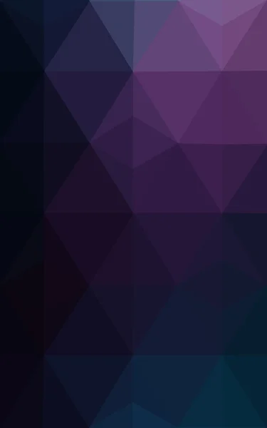 Multicolore rosa scuro, modello di disegno poligonale blu, che consiste di triangoli e gradiente in stile origami . — Foto Stock