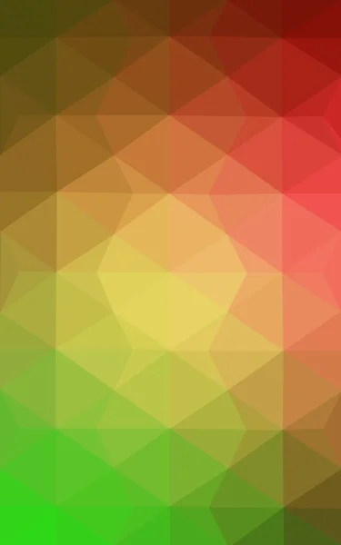 Multicolore rouge, motif polygonal vert, qui se composent de triangles et dégradé dans le style origami . — Photo