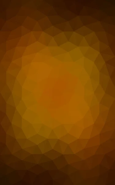 Wzór ciemno pomarańczowy projekt wielokąta, który składa się z trójkątów i gradientu w stylu origami. — Zdjęcie stockowe