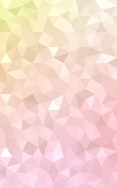 Degrade, arka planda origami stil ve üçgen oluşur turuncu poligonal desen.