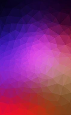 Üçgenler ve degrade origami tarzı oluşur çok renkli koyu poligonal tasarım deseni.