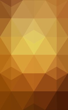 Üçgenler ve degrade origami tarzında oluşan koyu kahverengi poligonal tasarım deseni.