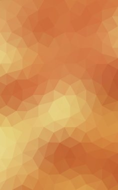 Degrade, arka planda origami stil ve üçgen oluşur turuncu poligonal desen.