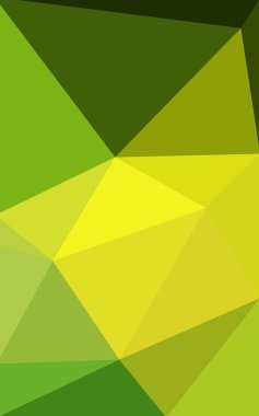 Üçgenler ve degrade origami tarzı oluşur çok renkli yeşil, sarı, turuncu poligonal tasarım deseni.