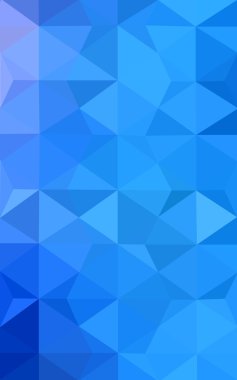 Üçgenler ve degrade origami tarzı oluşur mavi köşeli tasarım deseni.