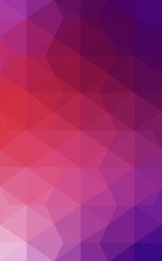 Üçgenler ve degrade origami tarzı oluşur çok renkli pembe, kırmızı, turuncu poligonal tasarım deseni.