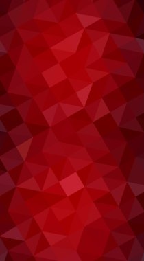 Üçgenler ve degrade origami tarzında oluşan koyu kırmızı köşeli tasarım illüstrasyon.