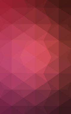 Üçgenler ve degrade origami tarzı oluşur çok renkli pembe, kırmızı, turuncu poligonal tasarım deseni.