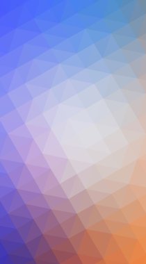 Çok renkli mavi, sarı, turuncu poligonal tasarlamak, w