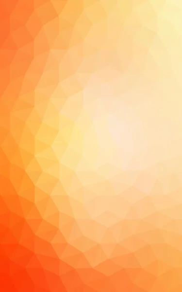 三角形の折り紙のスタイルで背景のグラデーションで構成されるオレンジ色の多角形パターン. — ストック写真