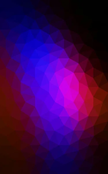 Multicolor dark blue, red polygonal design pattern, which consist of triangles and gradient in origami style. — Stock Photo, Image