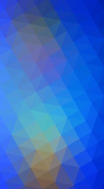 Üçgenler ve degrade origami tarzı oluşur çok renkli mavi, sarı, turuncu poligonal tasarım illüstrasyon.