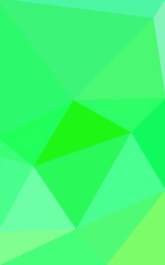 Üçgenler ve degrade origami tarzı oluşur çok renkli yeşil, sarı, turuncu poligonal tasarım deseni.