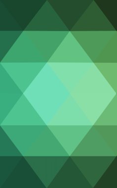 Üçgenler ve degrade origami tarzı oluşur yeşil köşeli tasarım deseni.