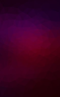 Üçgenler ve degrade origami tarzında oluşan koyu mor kenarlı tasarım deseni.