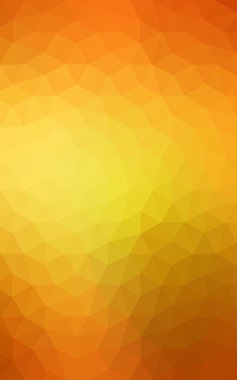 Degrade, arka planda origami stil ve üçgen oluşur turuncu poligonal desen.