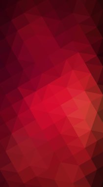 Üçgenler ve degrade origami tarzında oluşan koyu kırmızı köşeli tasarım illüstrasyon.