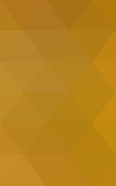 Üçgenler ve degrade origami tarzında oluşan koyu sarı poligonal tasarım deseni.