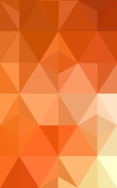 Üçgenler ve degrade origami tarzı oluşur çok renkli kırmızı, sarı, turuncu poligonal tasarım deseni.