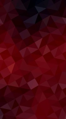 Üçgenler ve degrade origami tarzında oluşan koyu kırmızı köşeli tasarım illüstrasyon.