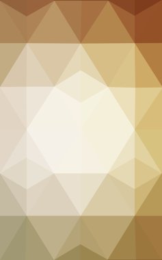 Üçgenler ve degrade origami tarzı oluşur kahverengi poligonal tasarım deseni.