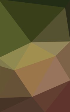 Üçgenler ve degrade origami tarzı oluşur çok renkli koyu yeşil, sarı, turuncu poligonal tasarım deseni.