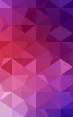 Üçgenler ve degrade origami tarzı oluşur çok renkli pembe, kırmızı, turuncu poligonal tasarım deseni.