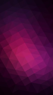 Üçgenler ve degrade origami tarzında oluşan koyu pembe poligonal tasarım illüstrasyon.