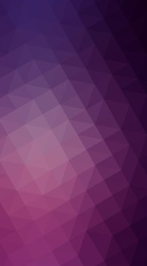 Üçgenler ve degrade origami tarzında oluşan koyu pembe poligonal tasarım illüstrasyon.