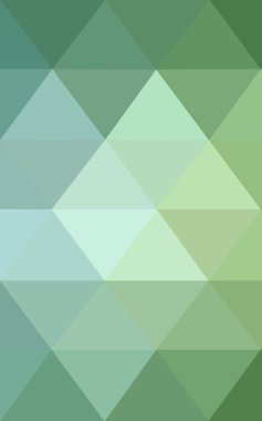 Üçgenler ve degrade origami tarzı oluşur yeşil köşeli tasarım deseni.