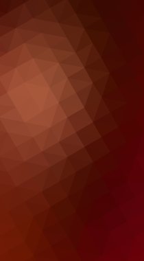 Üçgenler ve degrade origami tarzında oluşan koyu kırmızı köşeli tasarım illüstrasyon.