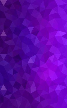 Üçgenler ve degrade origami tarzı oluşur çok renkli mor, pembe poligonal tasarım deseni.