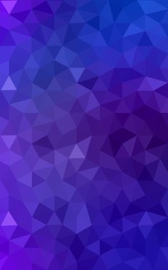 Üçgenler ve degrade origami tarzı oluşur çok renkli mavi, kırmızı kenarlı tasarım deseni.