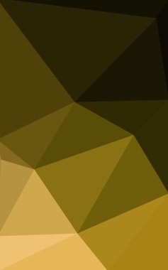 Üçgenler ve degrade origami tarzı oluşur çok renkli koyu yeşil, sarı, turuncu poligonal tasarım deseni.