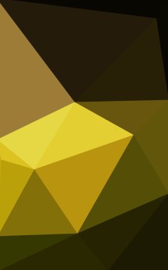 Üçgenler ve degrade origami tarzı oluşur çok renkli koyu yeşil, sarı, turuncu poligonal tasarım deseni.