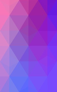 Üçgenler ve degrade origami tarzı oluşur çok renkli pembe, mavi köşeli tasarım deseni.