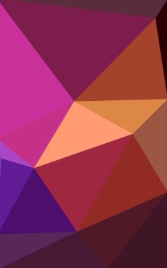 Üçgenler ve degrade origami tarzı oluşur çok renkli koyu pembe, sarı poligonal tasarım deseni.